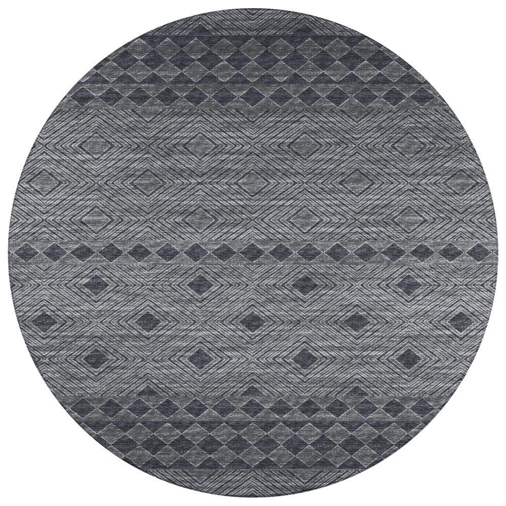 IndoorOutdoor Sedona SN1 Midnight Washable 6 x 6 Round Rug