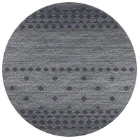 IndoorOutdoor Sedona SN1 Midnight Washable 6 x 6 Round Rug