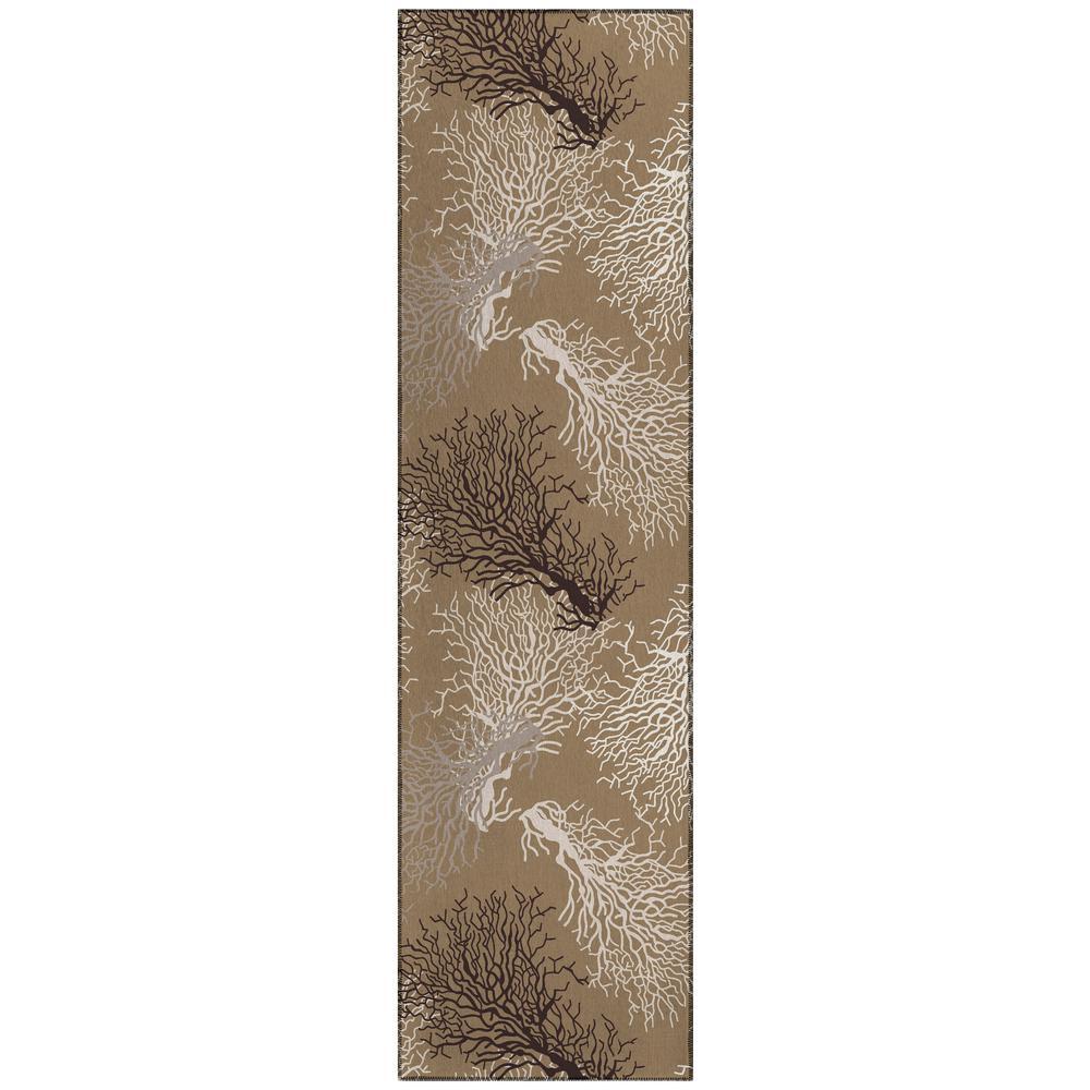 IndoorOutdoor Seabreeze SZ3 Taupe Washable 23 x 76 Runner Rug