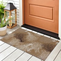 IndoorOutdoor Seabreeze SZ3 Taupe Washable 23 x 76 Runner Rug