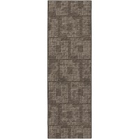 Delano DA1 Chocolate 26 x 8 Runner Rug