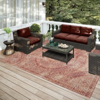 IndoorOutdoor Sedona SN7 Spice Washable 3 x 5 Rug