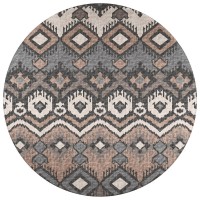 IndoorOutdoor Sedona SN2 Bison Washable 10 x 10 Round Rug