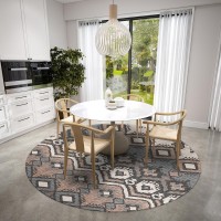 IndoorOutdoor Sedona SN2 Bison Washable 10 x 10 Round Rug