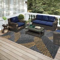 IndoorOutdoor Sedona SN11 Shadow Washable 3 x 5 Rug