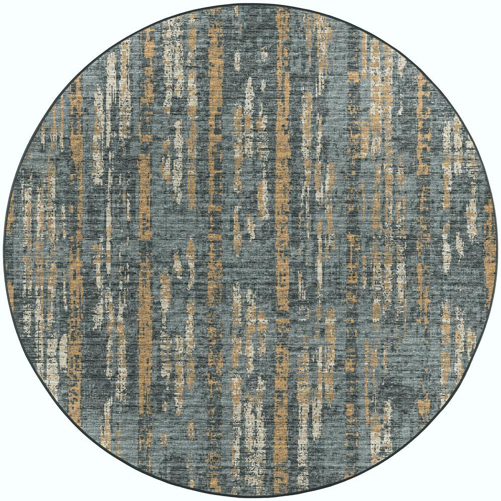 Winslow WL6 Charcoal 8 x 8 Round Rug