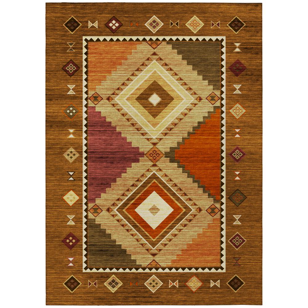 IndoorOutdoor Phoenix PH2 Walnut Washable 9 x 12 Rug