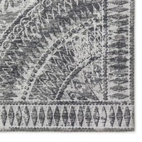 IndoorOutdoor Sedona SN7 Pewter Washable 10 x 14 Rug