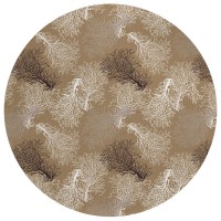 IndoorOutdoor Seabreeze SZ3 Taupe Washable 8 x 8 Round Rug