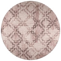 IndoorOutdoor Sedona SN15 Walnut Washable 4 x 4 Round Rug