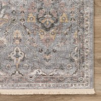 IndoorOutdoor Marbella MB4 Silver Washable 23 x 10 Runner Rug