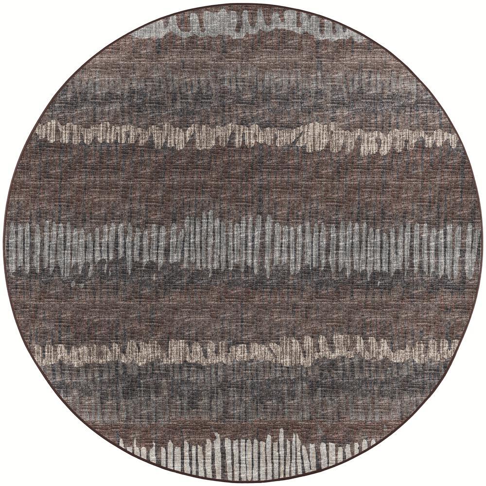 Winslow WL4 Coffee 4 x 4 Round Rug