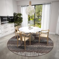 Winslow WL4 Coffee 4 x 4 Round Rug