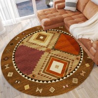 IndoorOutdoor Phoenix PH2 Walnut Washable 8 x 8 Round Rug