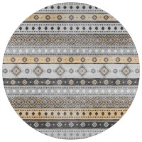 IndoorOutdoor Sedona SN12 Midnight Washable 6 x 6 Round Rug