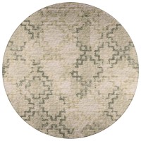 IndoorOutdoor Sedona SN15 Moss Washable 6 x 6 Round Rug