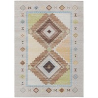 IndoorOutdoor Phoenix PH2 Taupe Washable 8 x 10 Rug