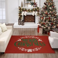 IndoorOutdoor Wonderland WN6 Red Washable 3 x 5 Rug