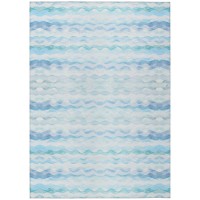 IndoorOutdoor Seabreeze SZ16 Denim Washable 3 x 5 Rug