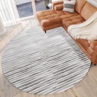 IndoorOutdoor Seabreeze SZ8 Pewter Washable 8 x 8 Round Rug