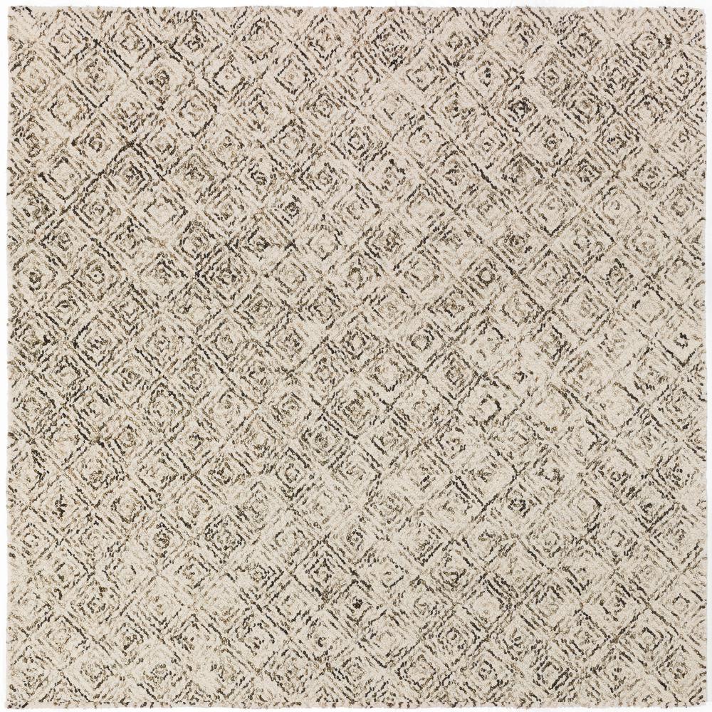 Zoe ZZ1 Chocolate 6 x 6 Square Rug