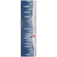 IndoorOutdoor Wonderland WN12 Navy Washable 23 x 76 Runner Rug