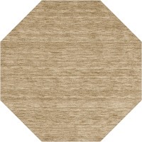 Rafia RF100 Taupe 10 x 10 Octagon Rug