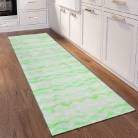 IndoorOutdoor Seabreeze SZ16 Cactus Washable 23 x 76 Runner Rug