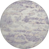 Camberly CM6 Lavender 8 x 8 Round Rug