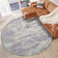 Camberly CM6 Lavender 8 x 8 Round Rug