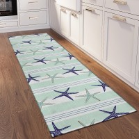 IndoorOutdoor Seabreeze SZ12 Mist Washable 23 x 76 Runner Rug