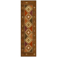 IndoorOutdoor Phoenix PH2 Walnut Washable 23 x 76 Runner Rug