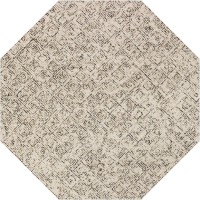 Zoe ZZ1 Chocolate 4 x 4 Octagon Rug