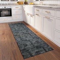 Delano DA1 Midnight 26 x 10 Runner Rug