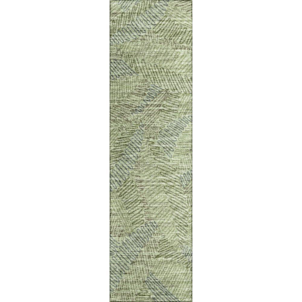 IndoorOutdoor Sedona SN11 Moss Washable 23 x 76 Runner Rug