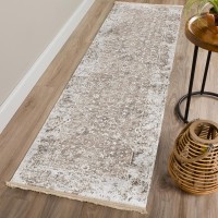 IndoorOutdoor Marbella MB2 Taupe Washable 23 x 12 Runner Rug