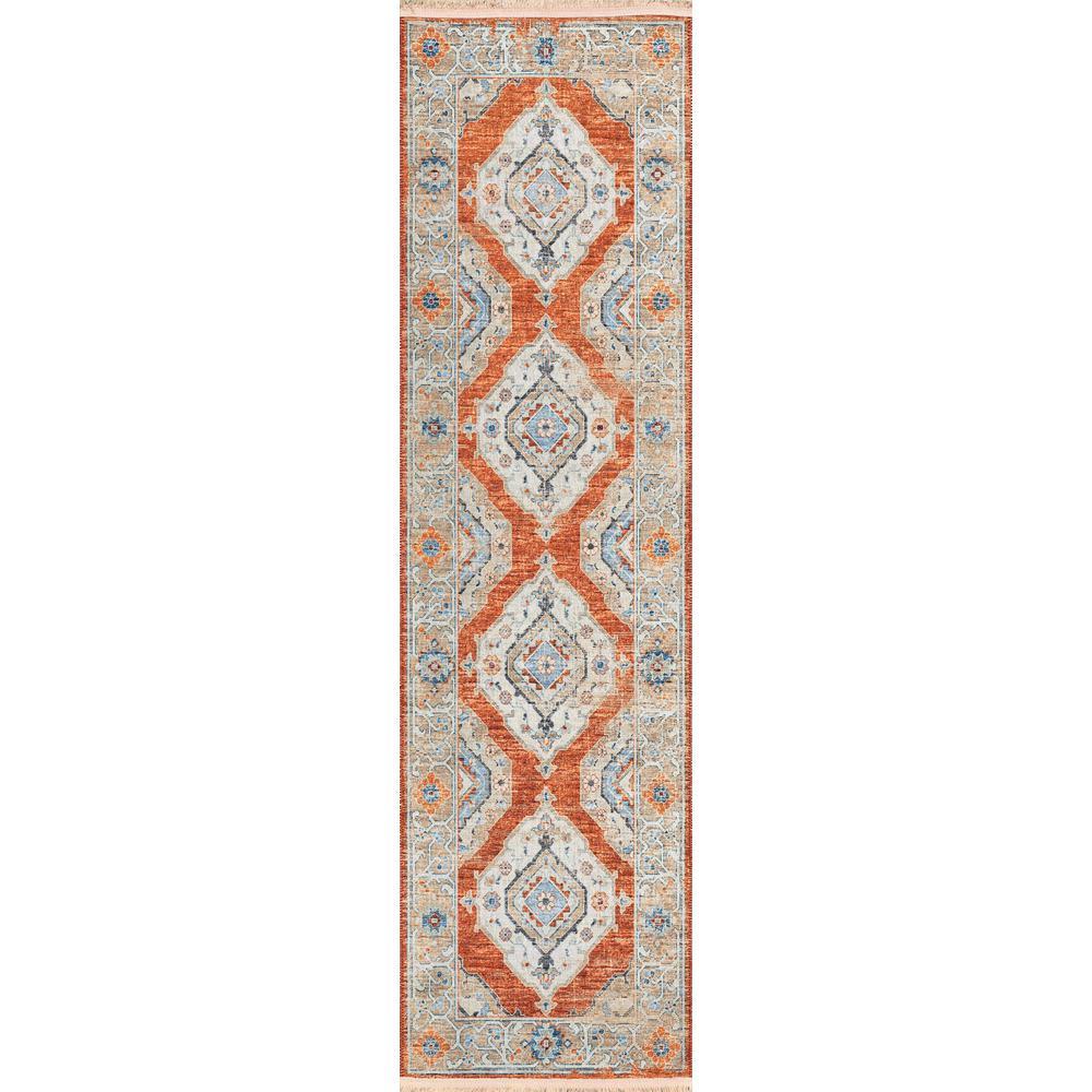 IndoorOutdoor Marbella MB1 Spice Washable 23 x 12 Runner Rug