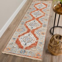 IndoorOutdoor Marbella MB1 Spice Washable 23 x 12 Runner Rug