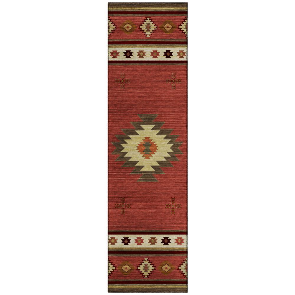 IndoorOutdoor Phoenix PH4 Paprika Washable 23 x 76 Runner Rug