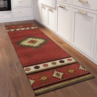 IndoorOutdoor Phoenix PH4 Paprika Washable 23 x 76 Runner Rug