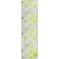 IndoorOutdoor Seabreeze SZ5 LimeIn Washable 23 x 76 Runner Rug