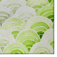 IndoorOutdoor Seabreeze SZ5 LimeIn Washable 23 x 76 Runner Rug