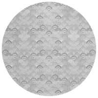 IndoorOutdoor Seabreeze SZ2 Silver Washable 8 x 8 Round Rug