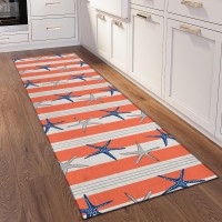 IndoorOutdoor Seabreeze SZ12 Salmon Washable 23 x 76 Runner Rug