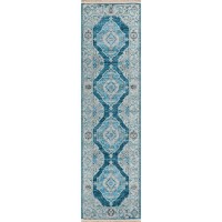 IndoorOutdoor Marbella MB1 Indigo Washable 23 x 12 Runner Rug