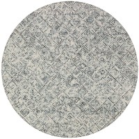 Zoe ZZ1 Charcoal 8 x 8 Round Rug