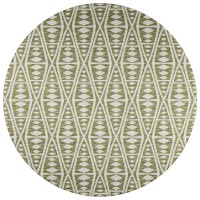 IndoorOutdoor Sedona SN6 Moss Washable 8 x 8 Round Rug