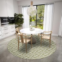 IndoorOutdoor Sedona SN6 Moss Washable 8 x 8 Round Rug