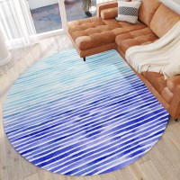 IndoorOutdoor Seabreeze SZ8 Navy Washable 8 x 8 Round Rug