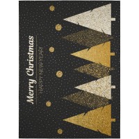 IndoorOutdoor Wonderland WN11 Black Washable 30 x 46 Rug